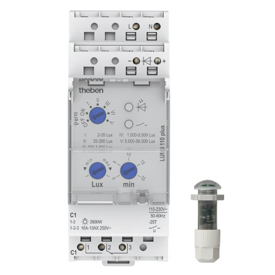 Công tắc cảm biến ánh sáng analog THEBEN LUNA 110 plus EL